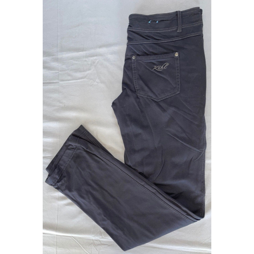 Kuhl Pull On Stretch Athletic, Hiking Pants With Zip Pockets Women Sz 6S EUC! - Picture 3 of 9